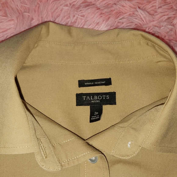 TALBOTS NON-IRON SHIRT, Size 2P - Picture 4 of 6